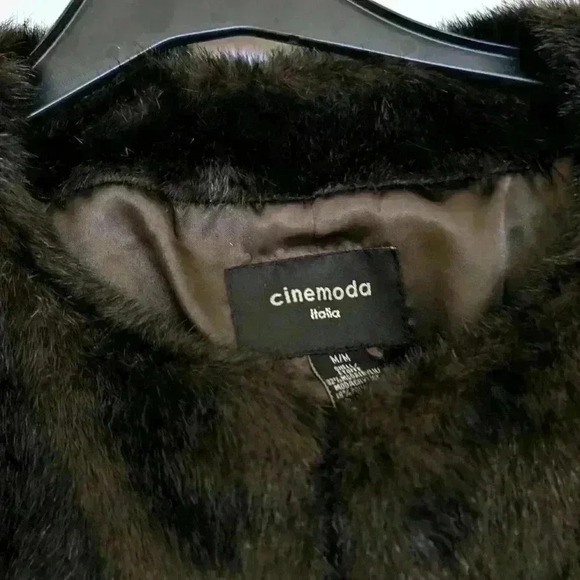 Cinemoda Italia  size medium shirt faux fur coat - Picture 4 of 7